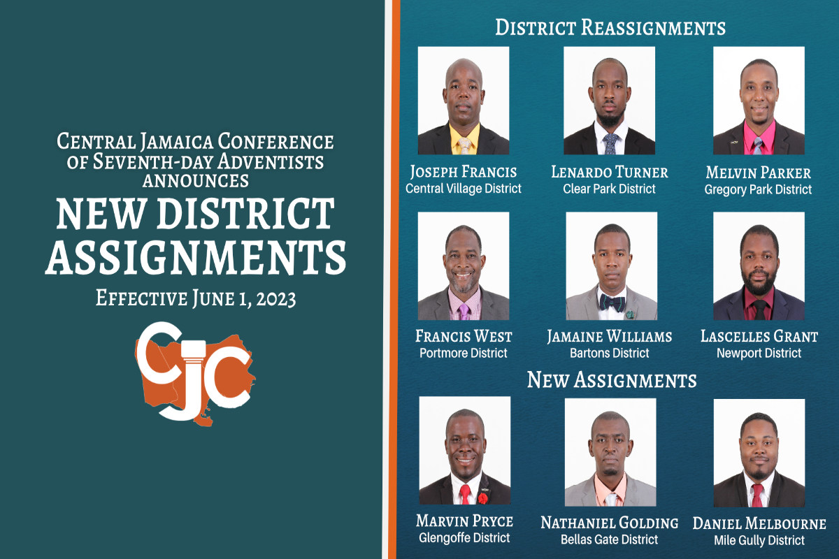 Central Jamaica Conference of Seventhday Adventists New Pastoral